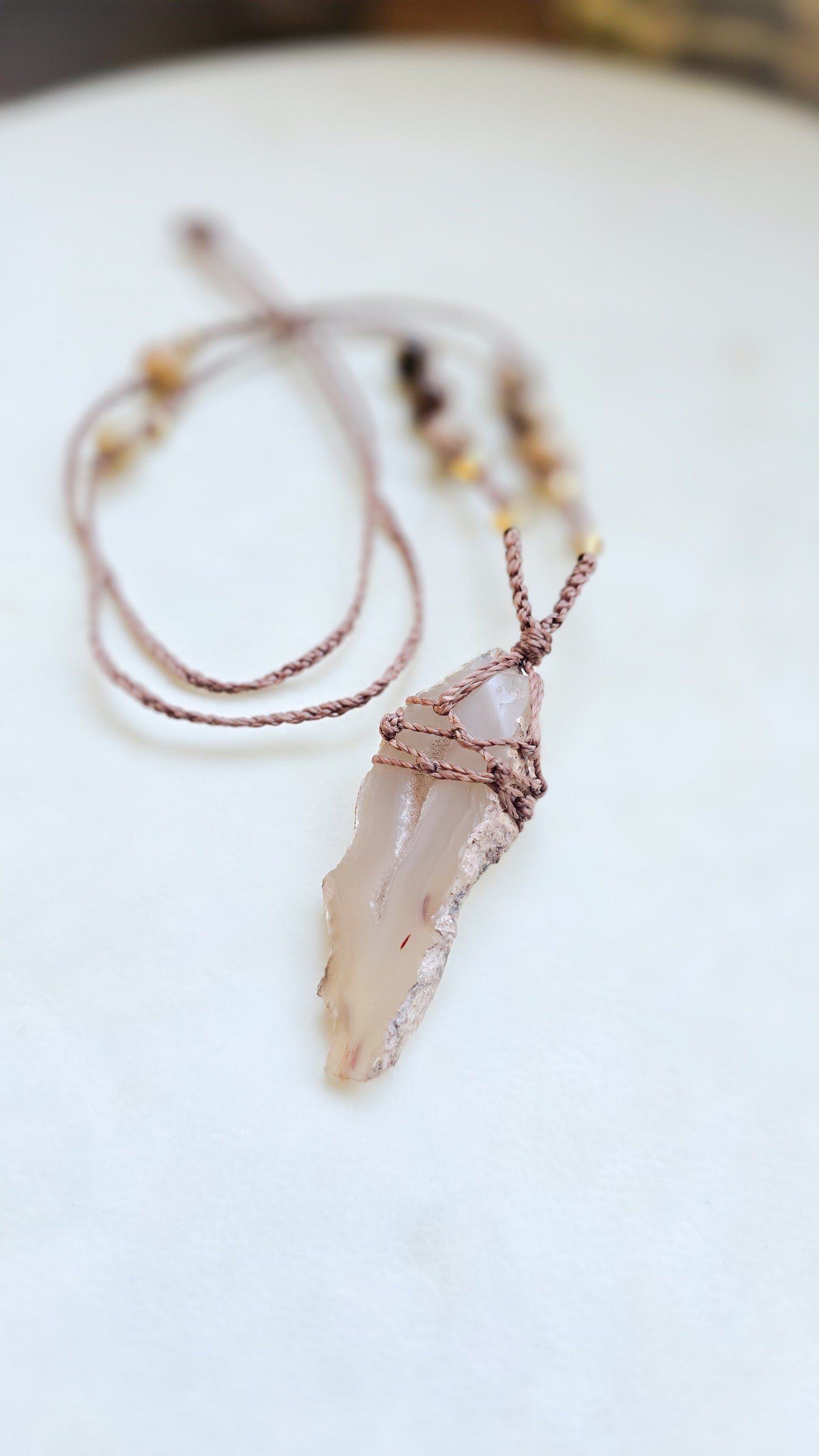 Agate necklace
