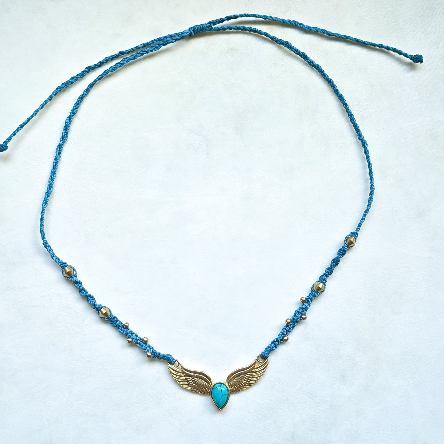 Turquoise angel necklace/choker