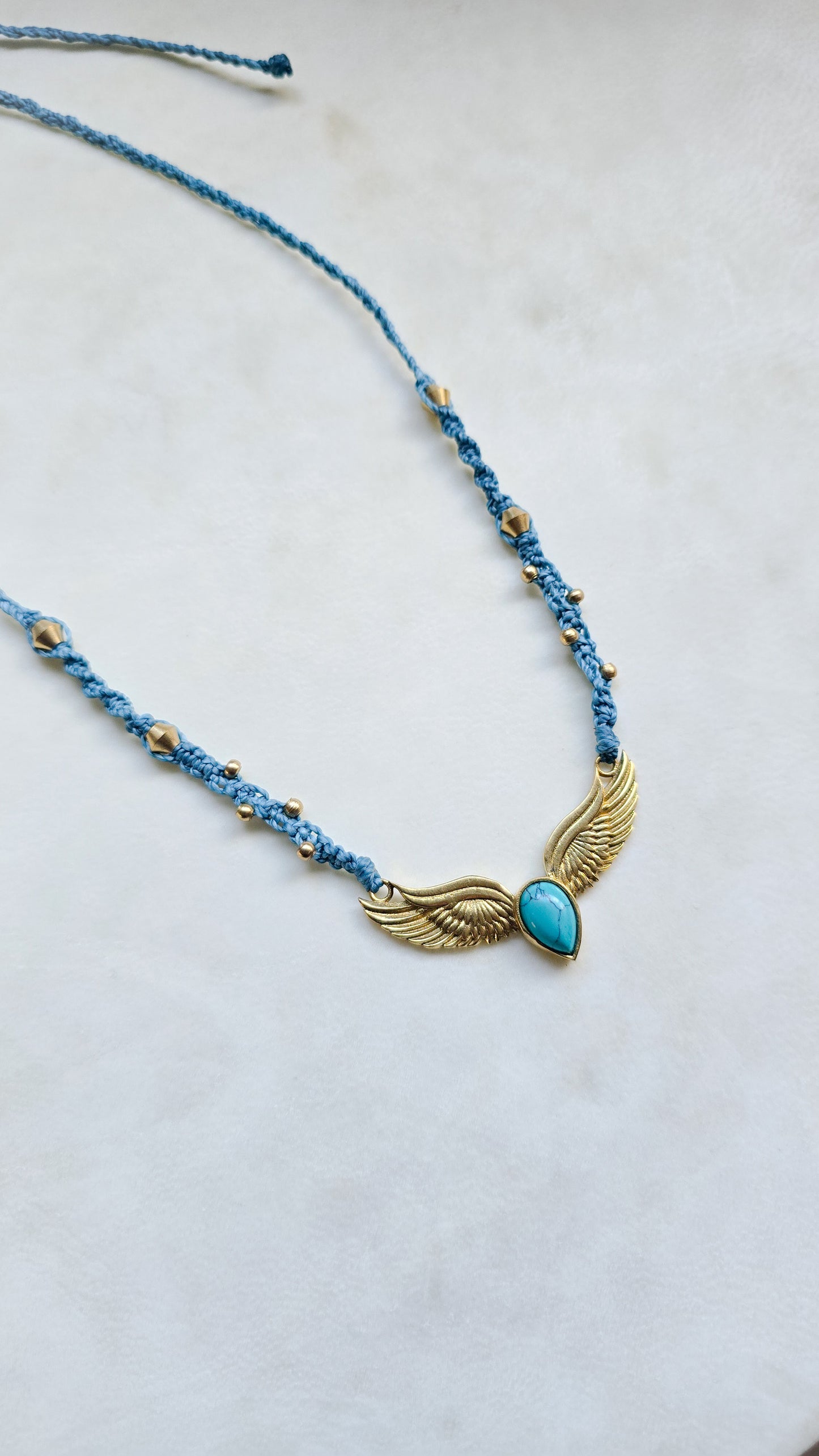Turquoise angel necklace/choker