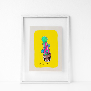 Open image in slideshow, Psychedelic cactus 1
